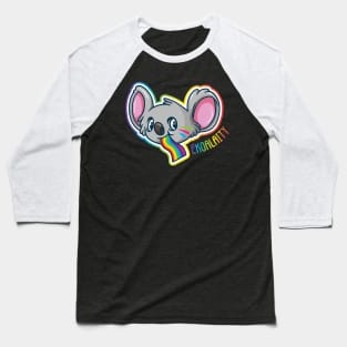 Cute Ekoalaity Koala Bear with Rainbow Tongue Baseball T-Shirt